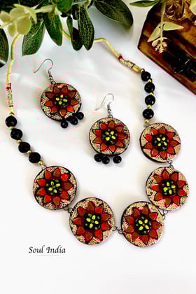 Handmade Statement Terracotta Jewellery Set