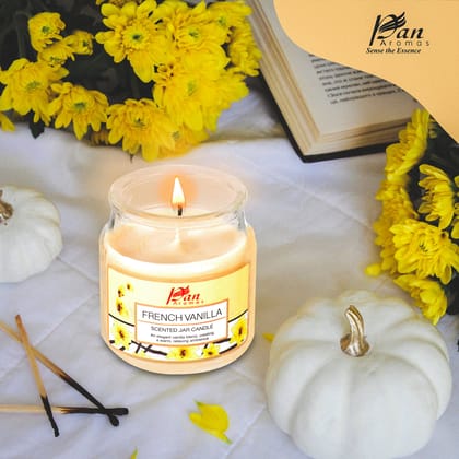 Jar Glass Candle With Lid – French Vanilla (85g)-French Vanilla