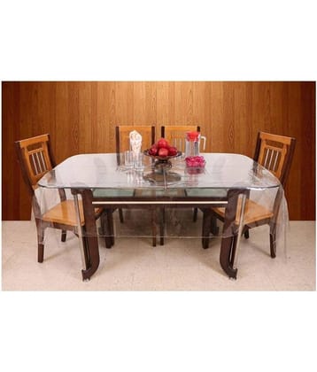 Casa Furnishing 6 Seater Transparent PVC Single Table Covers