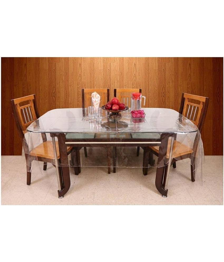 Casa Furnishing 6 Seater Transparent PVC Single Table Covers