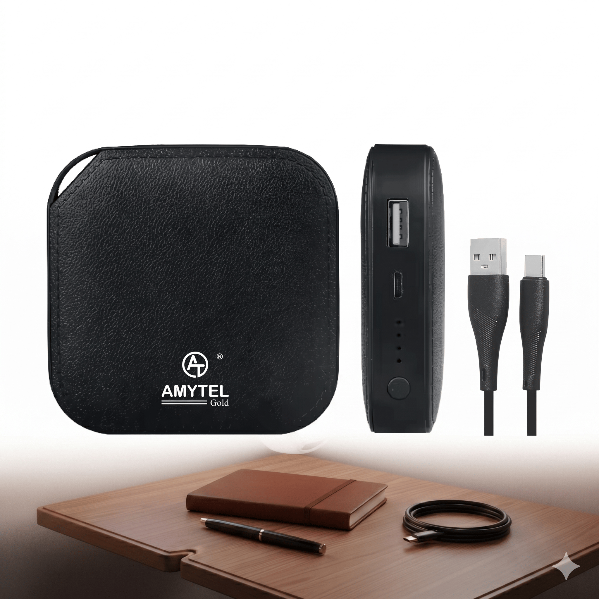 AMYTEL 10000 m Ah 5 W Mini Pocket Size Power Bank (Blue, Lithium-ion, Power Delivery 2.0, Power Delivery 3.0, Quick Charge 2.0, Quick Charge 3.0 for Earbuds, Mobile, Smartwatch, Speaker, Tablet)