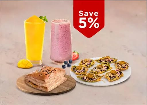 Combo For 2 - Snacks & Cold Beverage