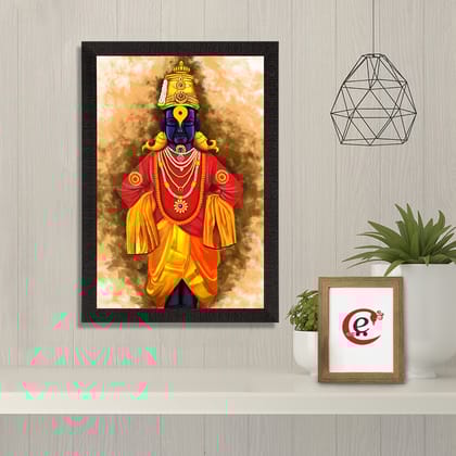 Lord Vitthal Satin Matt Textured UV Digital Art Painting
