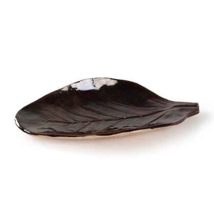 Stoneware Clay Leaf Platter 8.5x5