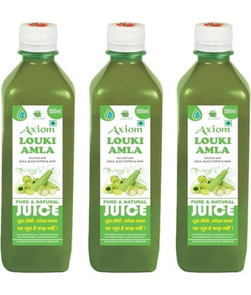 Axiom Loki Amla Juice 500ml  (Pack of 3)|100% Natural WHO-GLP,GMP,ISO Certified Product