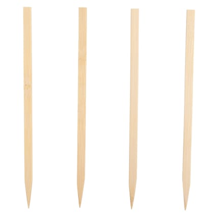 Bamboo Skewer Sticks Pack of 50 Sticks | BBQ Snack Sticks for Grilling & Appetisers - Set of 2 Bamboo Skewer Sticks Pack of 50 Sticks | BBQ Snack Sticks for Grilling & Appetisers - Set of 2