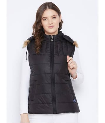 VERO AMORE Polyester Black Parka Jackets Single