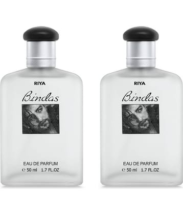 Riya Bindas 50ml Each Eau De Parfum (EDP) For Men 100 ( Pack of 2 )