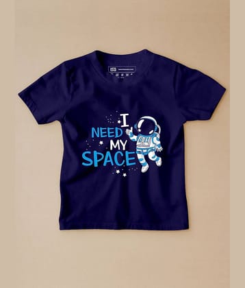 Be Awara Pack of 1 Unisex for Baby Cotton T-Shirt ( Navy )