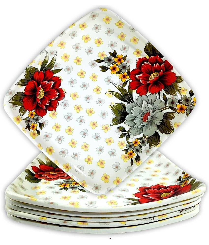 Inpro 6 Pcs Melamine Multi Color Half Plate