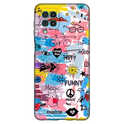 Art Of Design Samsung F62 Premium Embossed Mobile cover