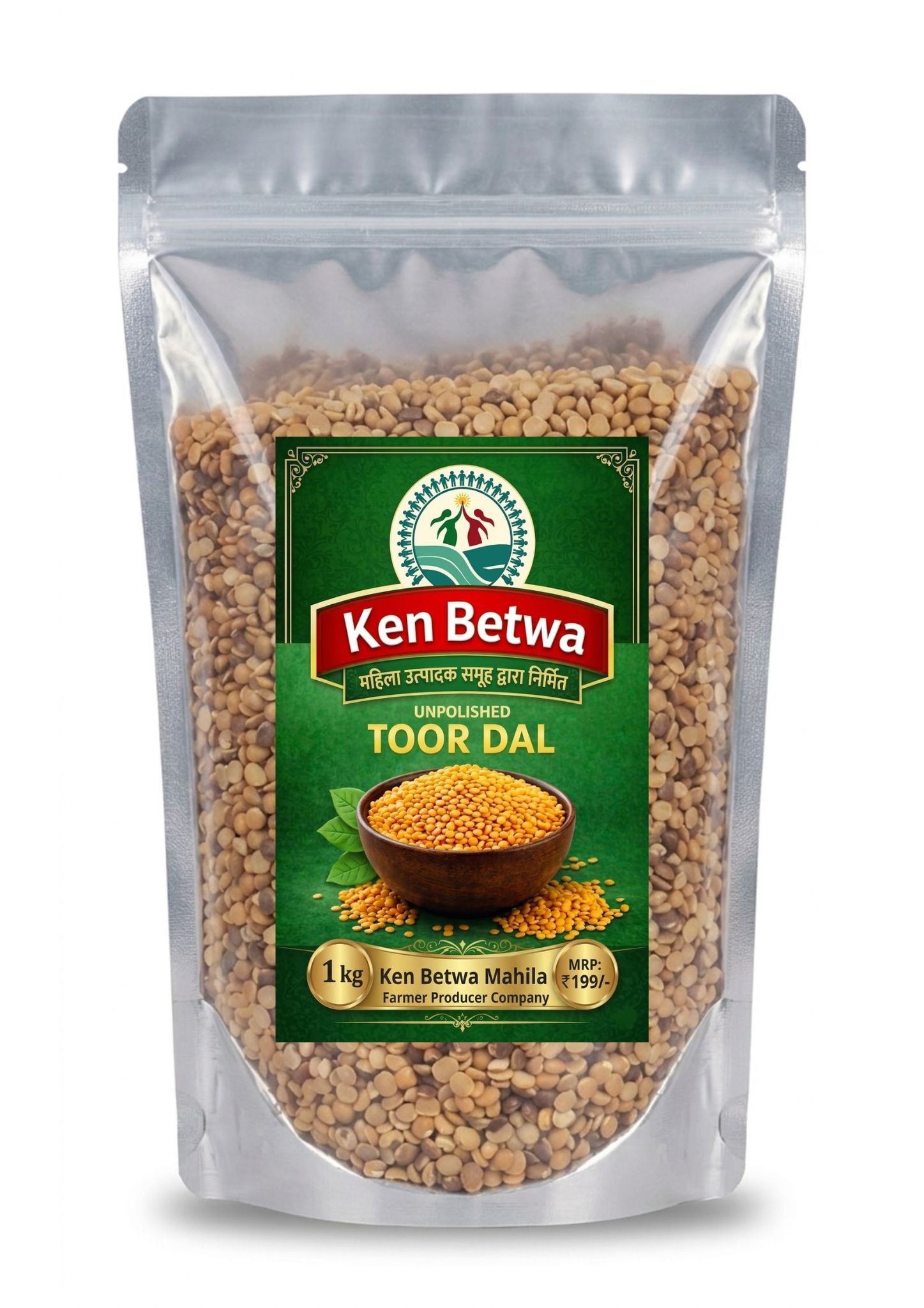 Unpolished Toor Dal 1kg