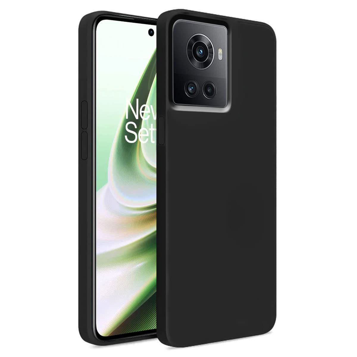 LIRAMARK Liquid Silicone Soft Back Cover Case for OnePlus 10R 5G / 1+10R 5G