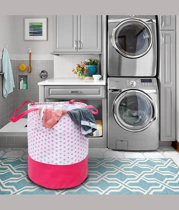 SH. NASIMA Nylon Laundry Bag - Pink