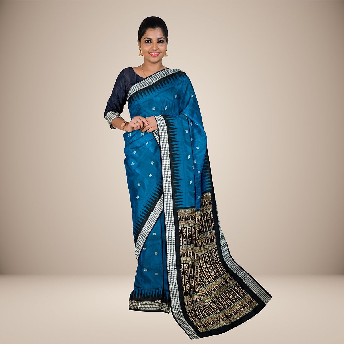 Mini Buti Bomkai Silk Saree
