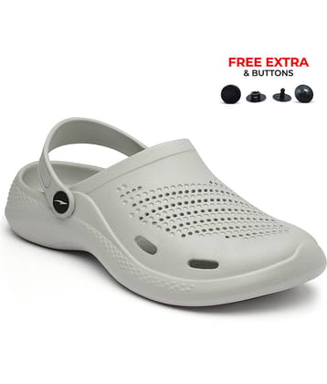 ASIAN - Light Grey Men's Clogs