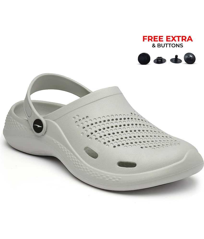 ASIAN - Light Grey Men's Clogs