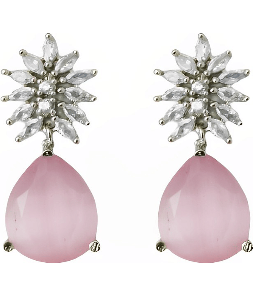 gilher - Light Pink Danglers Earrings ( Pack of 1 )