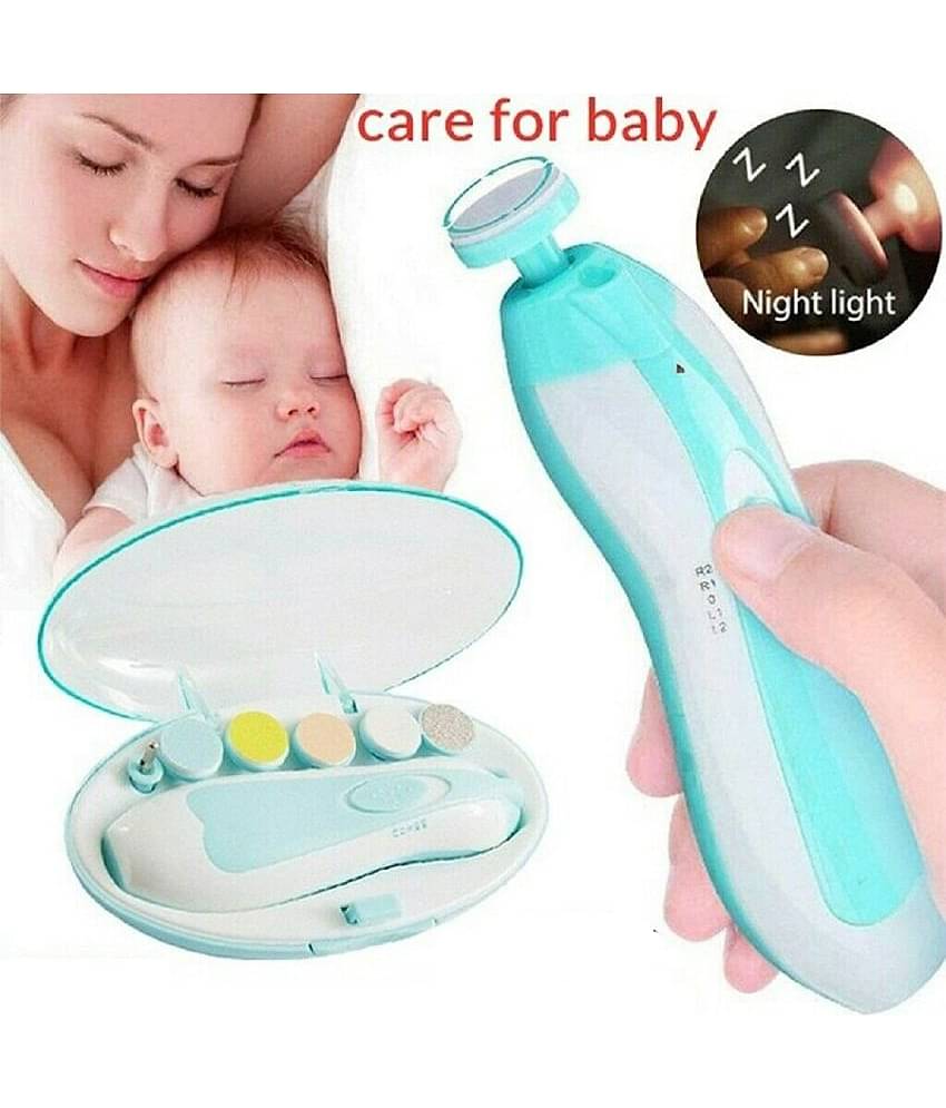 Baby Nail Trimmer File Electric Safe Nail Clippers with Light for Newborn or Tod Multi-Colour Clippers ( 1 pcs )