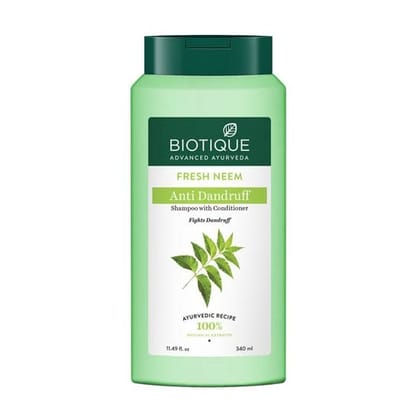 Biotique Fresh Neem Anti Dandruff Shampoo & Conditioner 340ml  Biotique Fresh Neem Anti Dandruff Shampoo & Conditioner 340ml