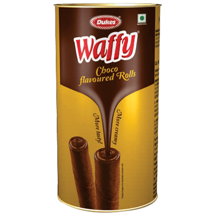 Dukes Waffy Choco Flavoured Rolls - Crunchy, Crispy, 300 g