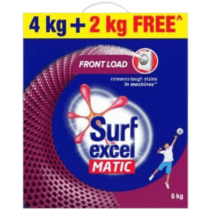 Surf Excel Detergent Powder Matic Front Load 4Kg+2Kg Free
