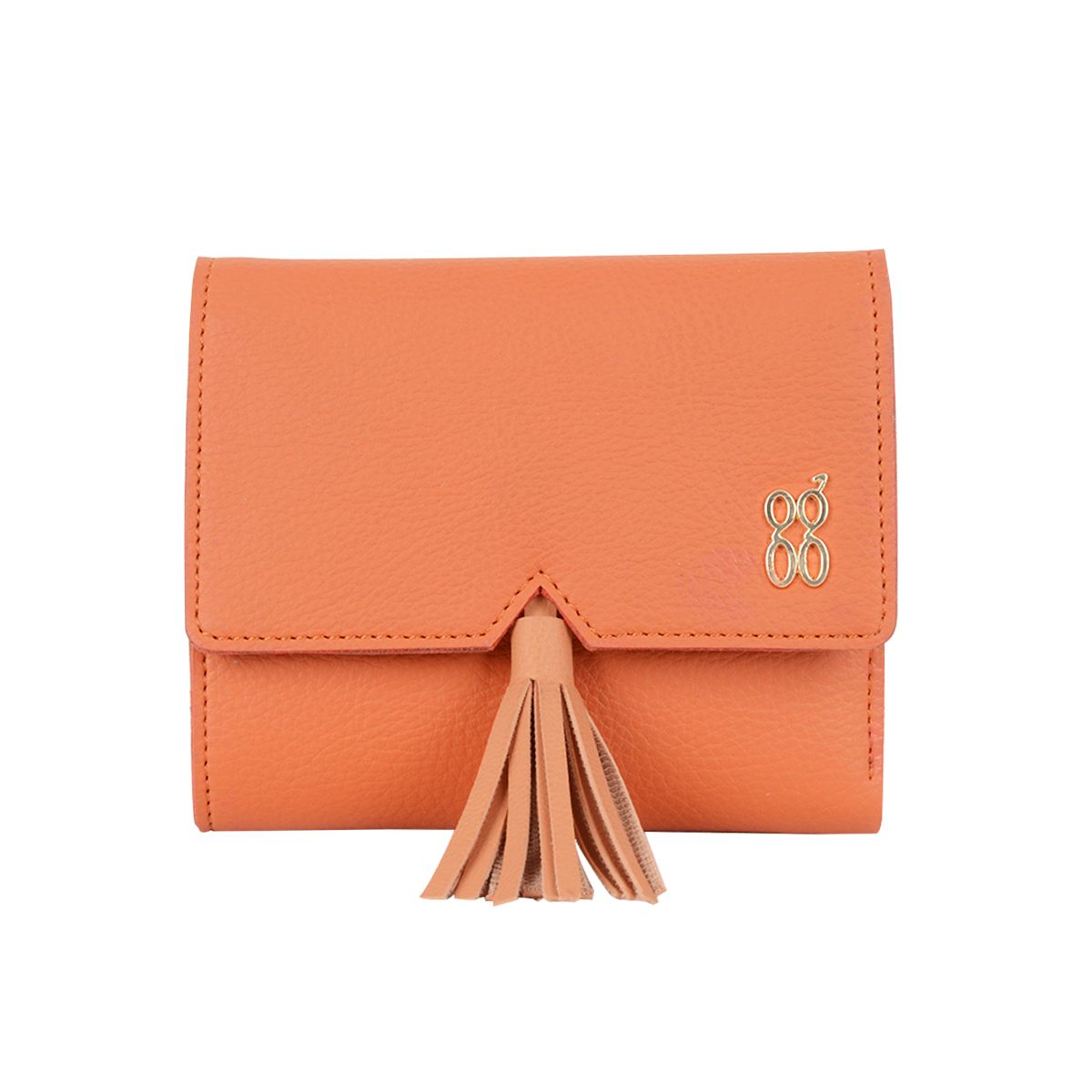 FRINGE WALLETS 3 FOLD S BRICK RED