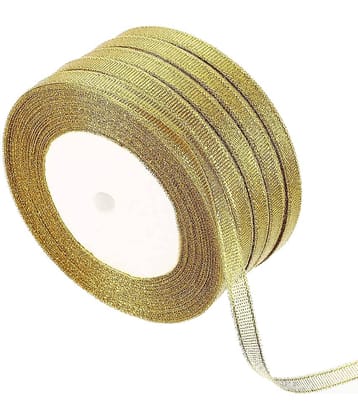 PRANSUNITA Other Tissue Satan Ribbon for Wedding, Party Decoration, 5 Rolls ( Pack of 5 )