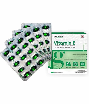 GLIMLACH Vitamin E For Face Hair Pimple Glowing Skin & hair care (Pack of 4)
