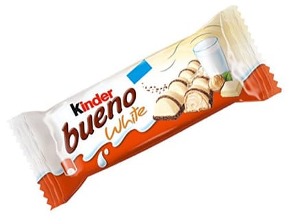 Ferrero Rocher Kinder Bueno White Chocolate Bar, 43 gm