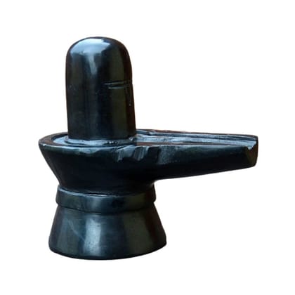 MAYAPURI Handmade Black Marble Shiva Lingam | Shiv Ling Mahadev Idol (3 inches) MAYAPURI Handmade Black Marble Shiva Lingam | Shiv Ling Mahadev Idol (3 inches)