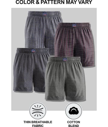 FTX Pack of 4 Cotton Blend Boxers For Men's ( Beige )