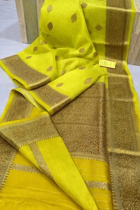 banarasi SOFT KORA ORGANZA SILK saree collection. All over weaving  design.