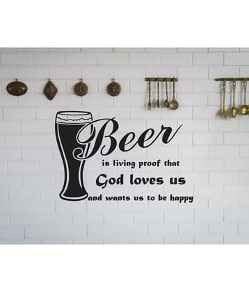 Sticker Studio Beer loves Motivational/Quotes Theme PVC Sticker