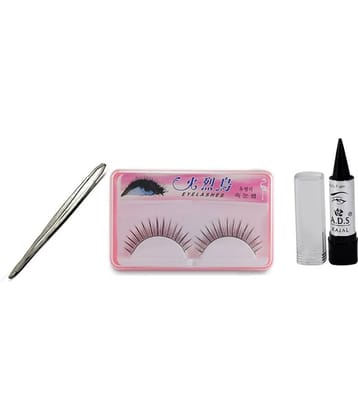 Adbeni Eyebrow Plucker, Eyelashes & Kajal Stick Multicolor 75 gm Pack of 3