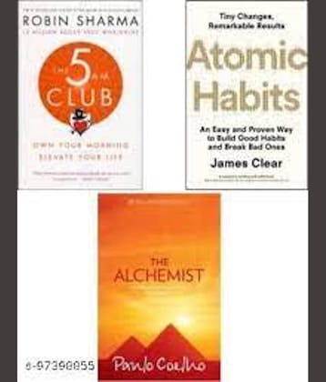 Atomic habit + the alchemist + 5 am club