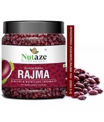 Nutaze Premium Bhaderwah (Kashmiri) Rajmah 1 kg Pack of 4
