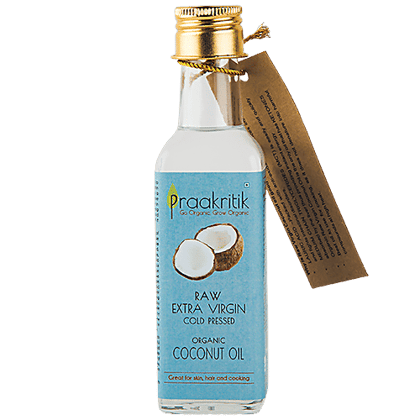Praakritik Organic Cold Pressed Extra Virgin Coconut Oil, 100 ml Praakritik Organic Cold Pressed Extra Virgin Coconut Oil, 100 ml