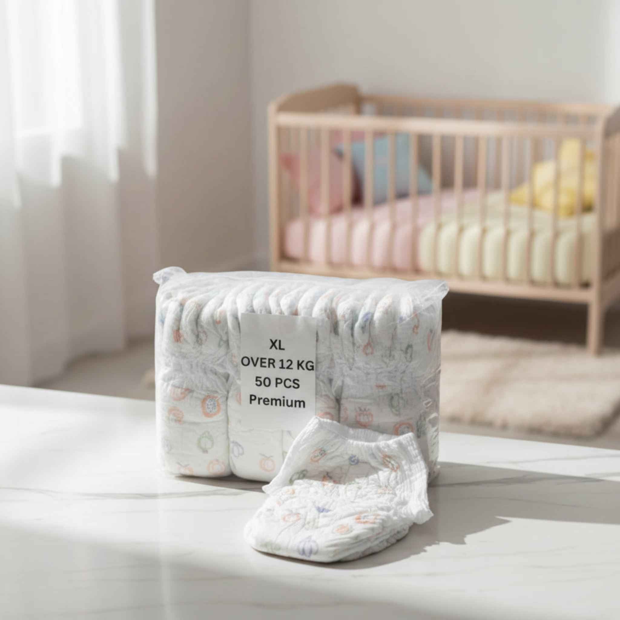 The Gir Farmer Affordable Baby Diapers XL - 50 Pcs