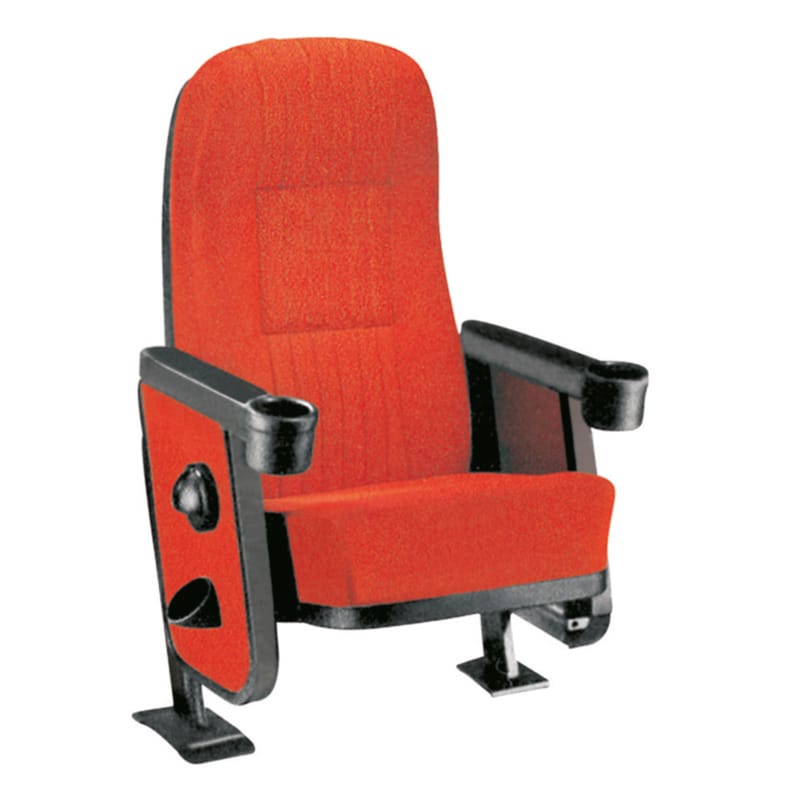Auditorium Chair With Push Back & Tip Up Mechanism, Cup Holder with Soft PU Arm Rest (CS-AUDI-02)