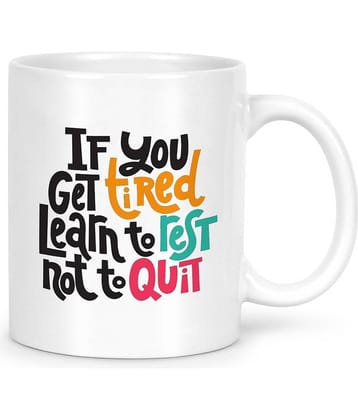 Idream Quote Printed Ceramic Coffee Mug 1 Pcs 330 mL