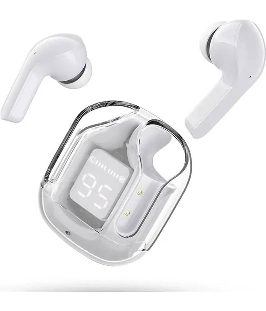COREGENIX Premium Ultrapods Bluetooth True Wireless (TWS) In Ear 30 Hours Playback Low Latency IPX4(Splash & Sweat Proof) White