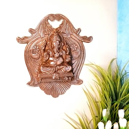 Ganesh Wall Hanging Statue | Ganesh Wall Idol for Puja, Home, Living Room Decor | Diwali & Housewarming Gift - 13 Inch