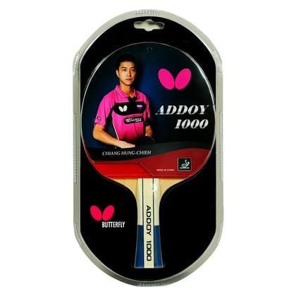 Butterfly Addoy 1000 Shakehand Ping Pong Paddle: Beginner-Friendly Table Tennis Bat with Maximum Control and Spin  by Total Sporting And Fitness Solutions Pvt Ltd