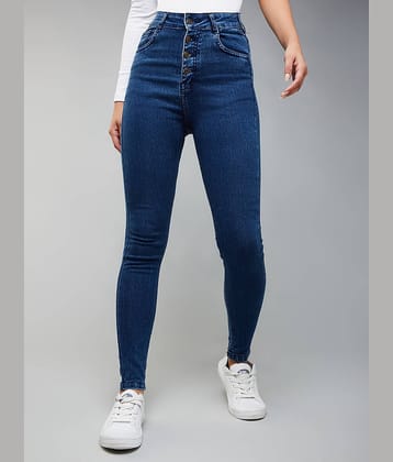 Dolce Crudo - Blue Denim Skinny Fit Women's Jeans ( Pack of 1 )