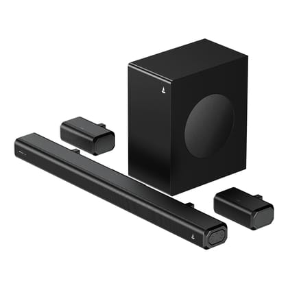 boAt Aavante Prime 5.1 5000D | 500W 5.1 Channel Soundbar with Wired Subwoofer, Satellites & Multi-Connectivity boAt Aavante Prime 5.1 5000D | 500W 5.1 Channel Soundbar with Wired Subwoofer, Satellites & Multi-Connectivity - Premium Black
