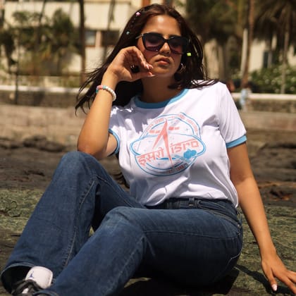 ISRO Shield Classic White T-Shirt-S