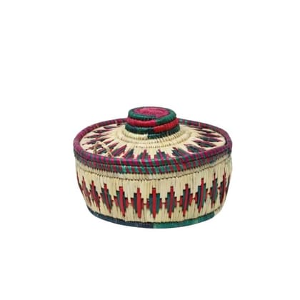 Moonj Craft Roti Basket with Lid Eco-Friendly