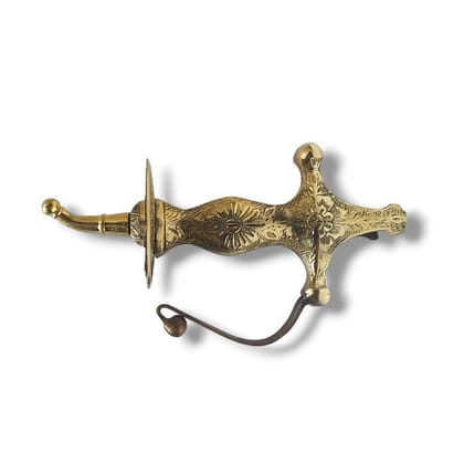 Princely State Maharaja Style Brass Sword Handle  (3620)