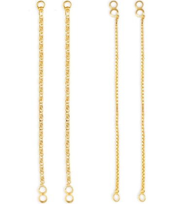 1gram gold Plated Kanchain Ear chain earcuff Ear to Ear Combo for Women & Girls